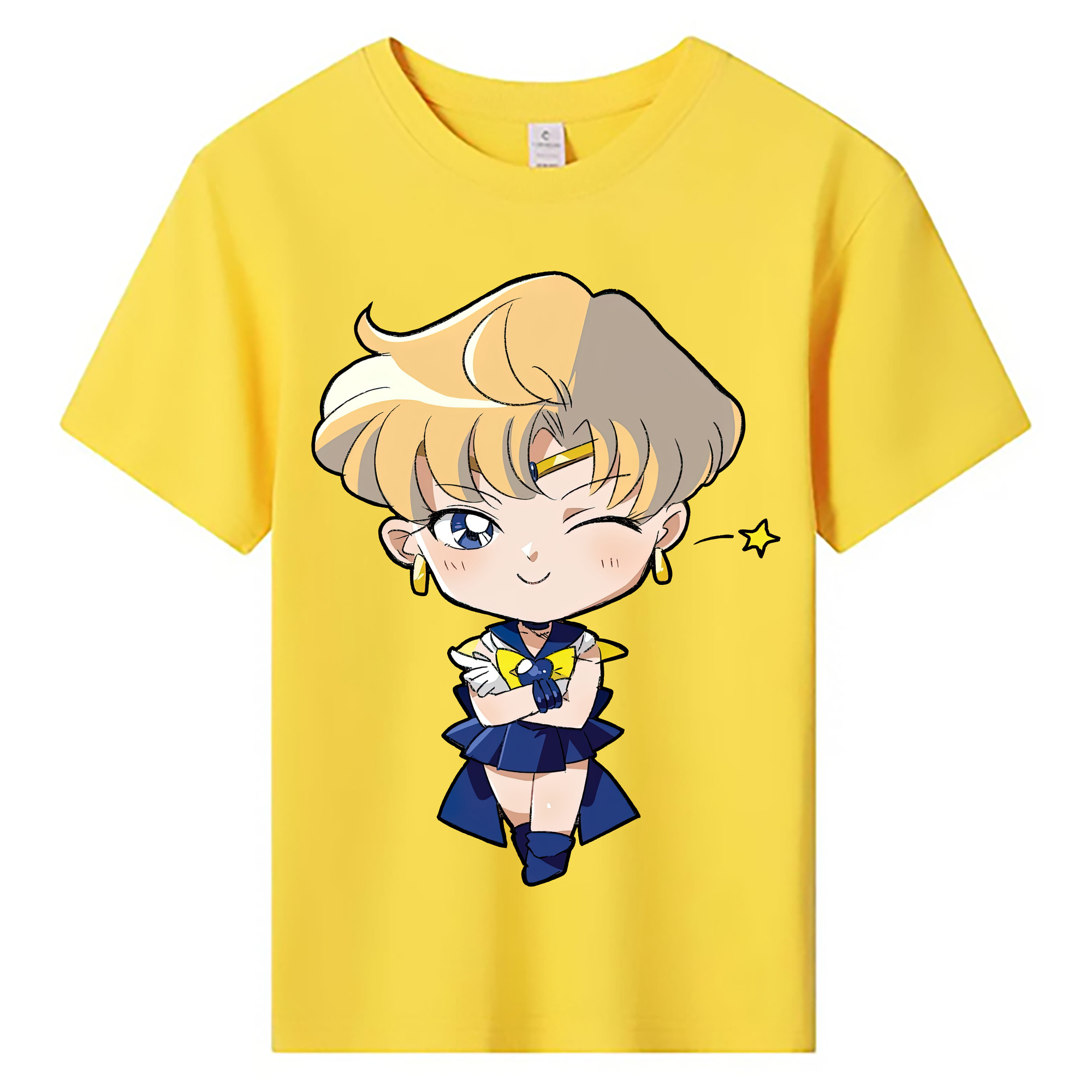 （画像用） 美少女戦士セーラームーン 天王はるか Sailor Moon Tenoh Haruka 綿100％キッズTシャツ（フロントプリント）