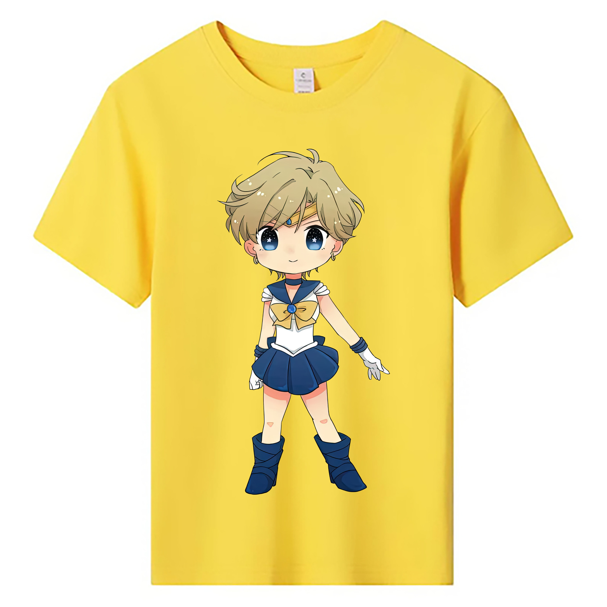 （画像用） 美少女戦士セーラームーン 天王はるか Sailor Moon Tenoh Haruka 綿100％キッズTシャツ（フロントプリント）