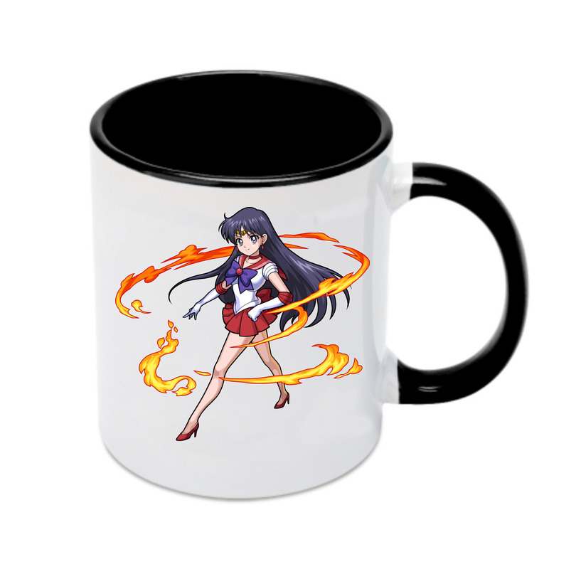 （画像用） 美少女戦士セーラームーン 火野レイ ひの レイ Sailor Moon Hino Rei （セーラーマーズ,Sailor Mars） カラーマグカップ
