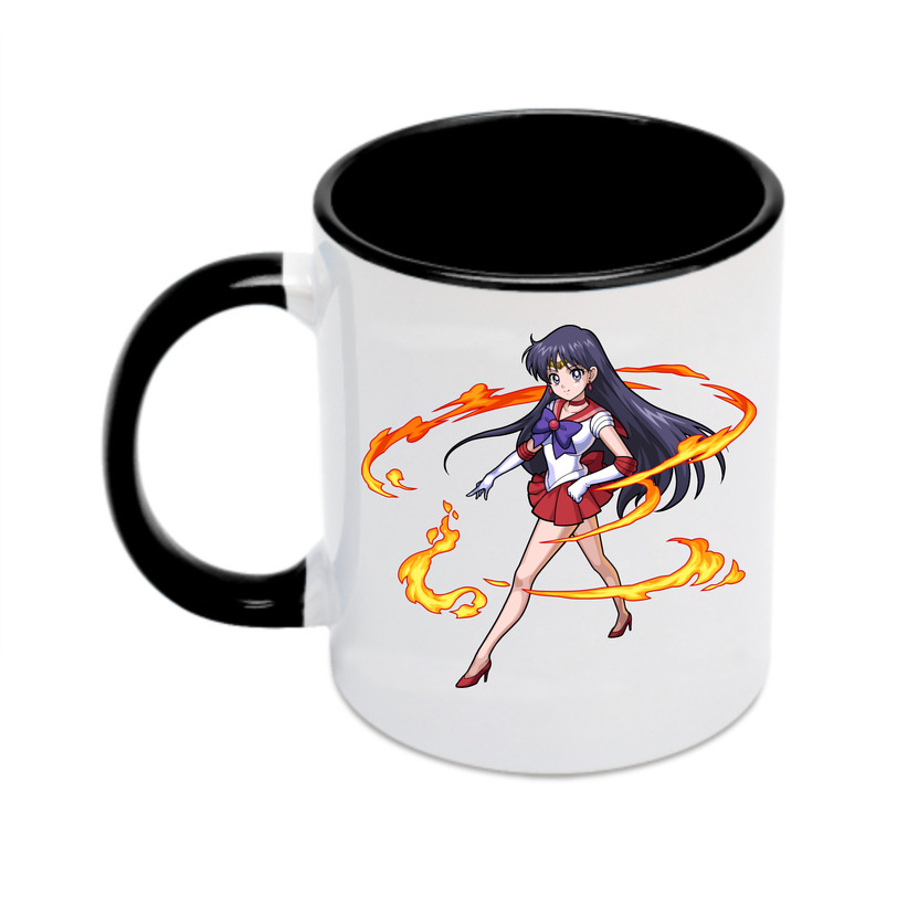 （画像用） 美少女戦士セーラームーン 火野レイ ひの レイ Sailor Moon Hino Rei （セーラーマーズ,Sailor Mars） カラーマグカップ