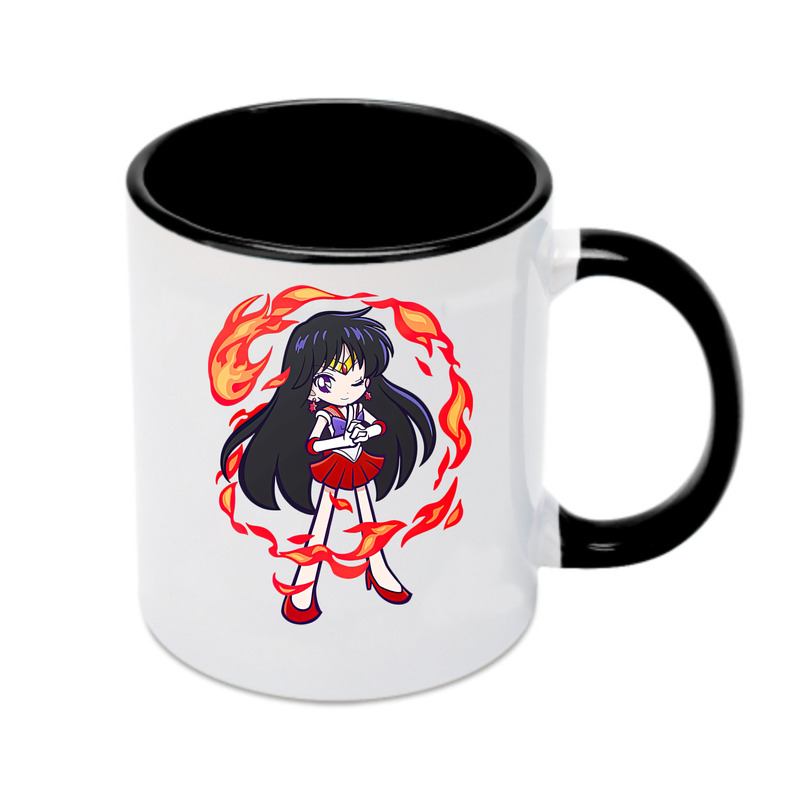 （画像用） 美少女戦士セーラームーン 火野レイ ひの レイ Sailor Moon Hino Rei （セーラーマーズ,Sailor Mars） カラーマグカップ