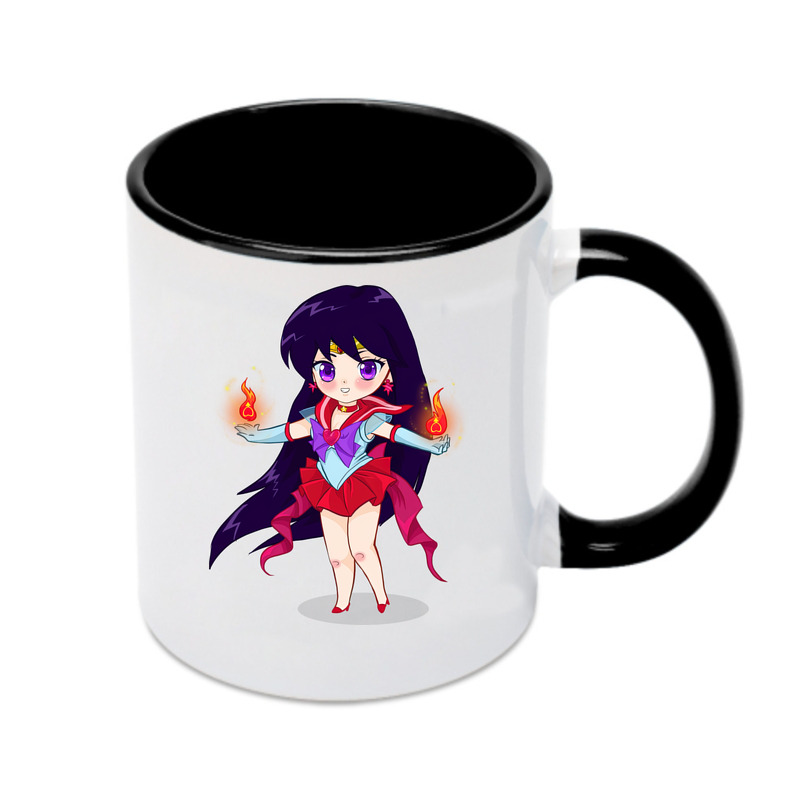 （画像用） 美少女戦士セーラームーン 火野レイ ひの レイ Sailor Moon Hino Rei （セーラーマーズ,Sailor Mars） カラーマグカップ