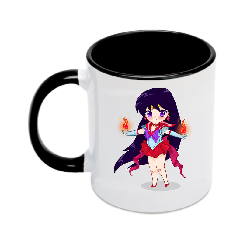 （画像用） 美少女戦士セーラームーン 火野レイ ひの レイ Sailor Moon Hino Rei （セーラーマーズ,Sailor Mars） カラーマグカップ