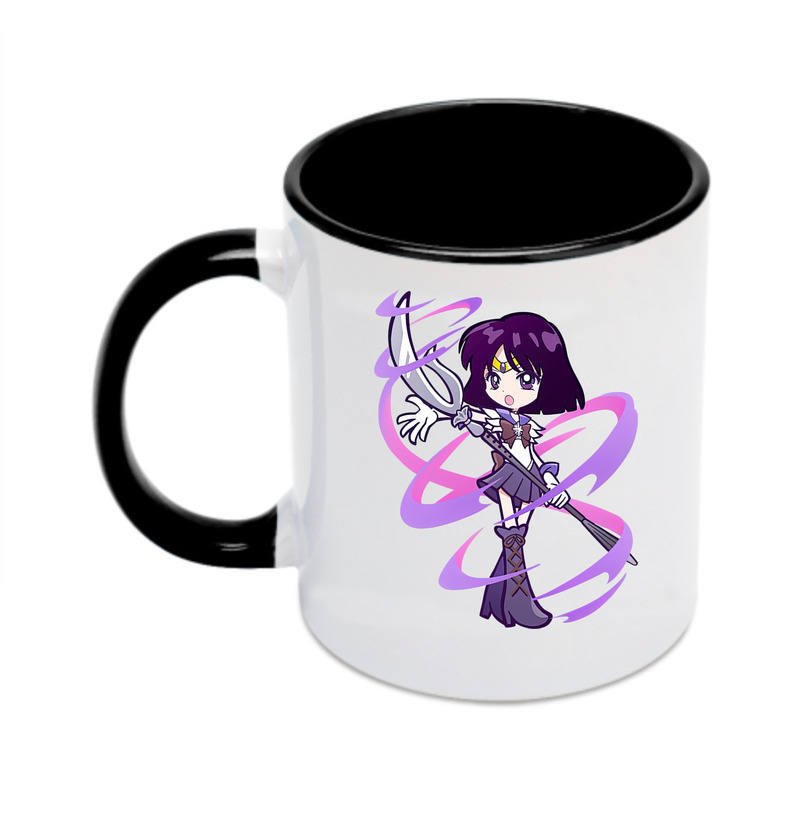 （画像用） 美少女戦士セーラームーン 土萠ほたる Sailor Moon Tomoe Hotaru （セーラーサターン；Sailor Saturn） カラーマグカップ