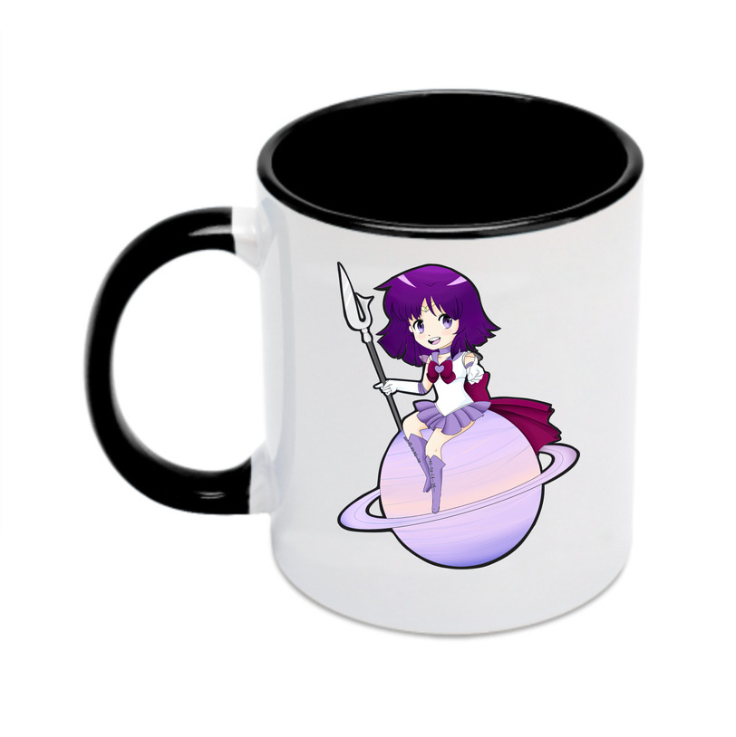 （画像用） 美少女戦士セーラームーン 土萠ほたる Sailor Moon Tomoe Hotaru （セーラーサターン；Sailor Saturn） カラーマグカップ