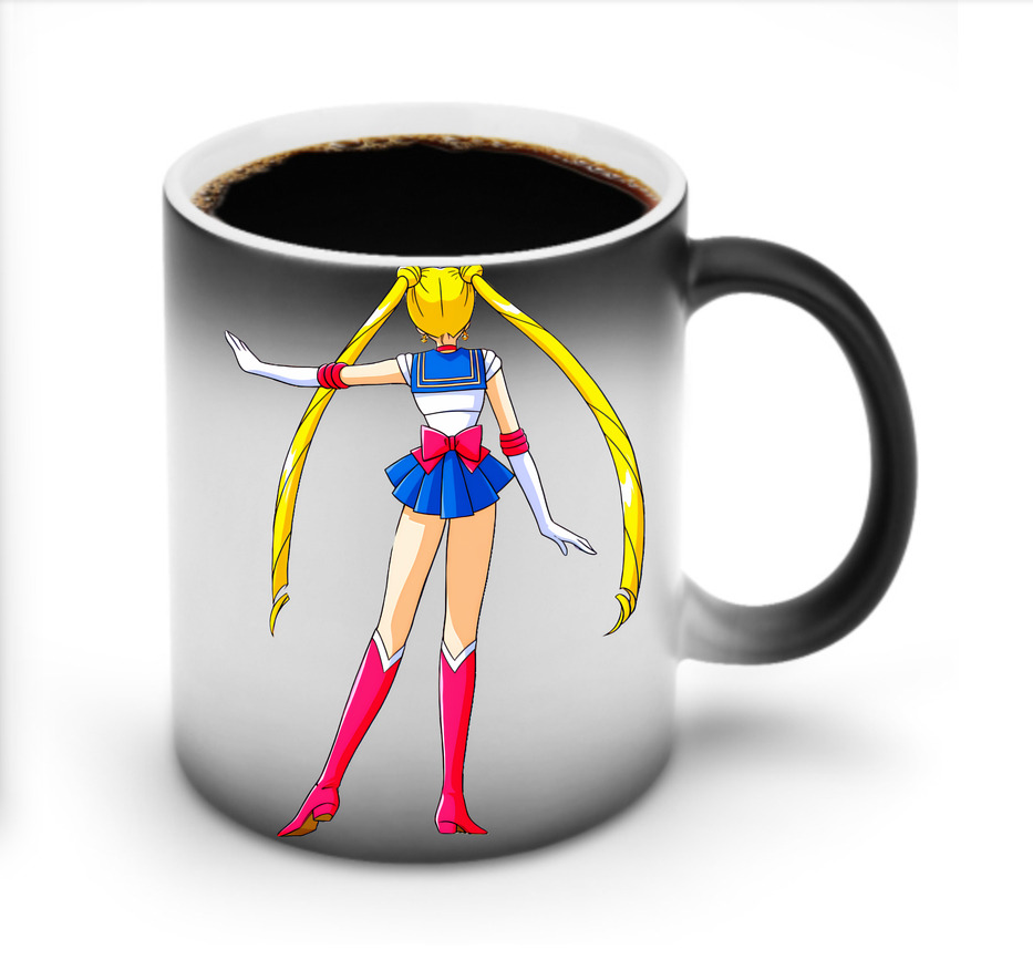 （画像用） 美少女戦士セーラームーン 月野 うさぎ つきの うさぎ Sailor Moon Tsukino Usagi 温度変色マグカップ