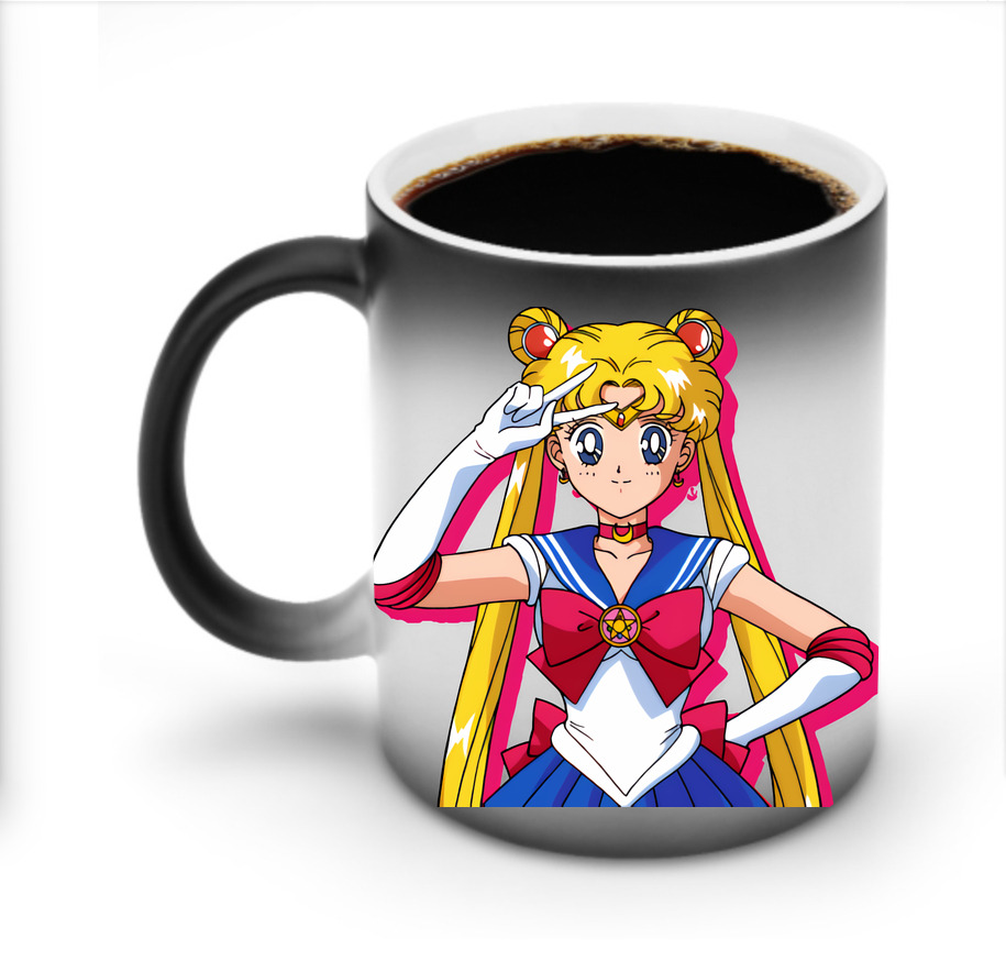 （画像用） 美少女戦士セーラームーン 月野 うさぎ つきの うさぎ Sailor Moon Tsukino Usagi 温度変色マグカップ