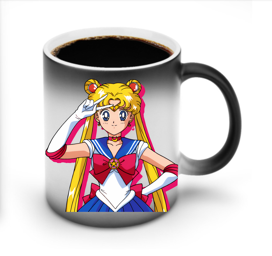 （画像用） 美少女戦士セーラームーン 月野 うさぎ つきの うさぎ Sailor Moon Tsukino Usagi 温度変色マグカップ