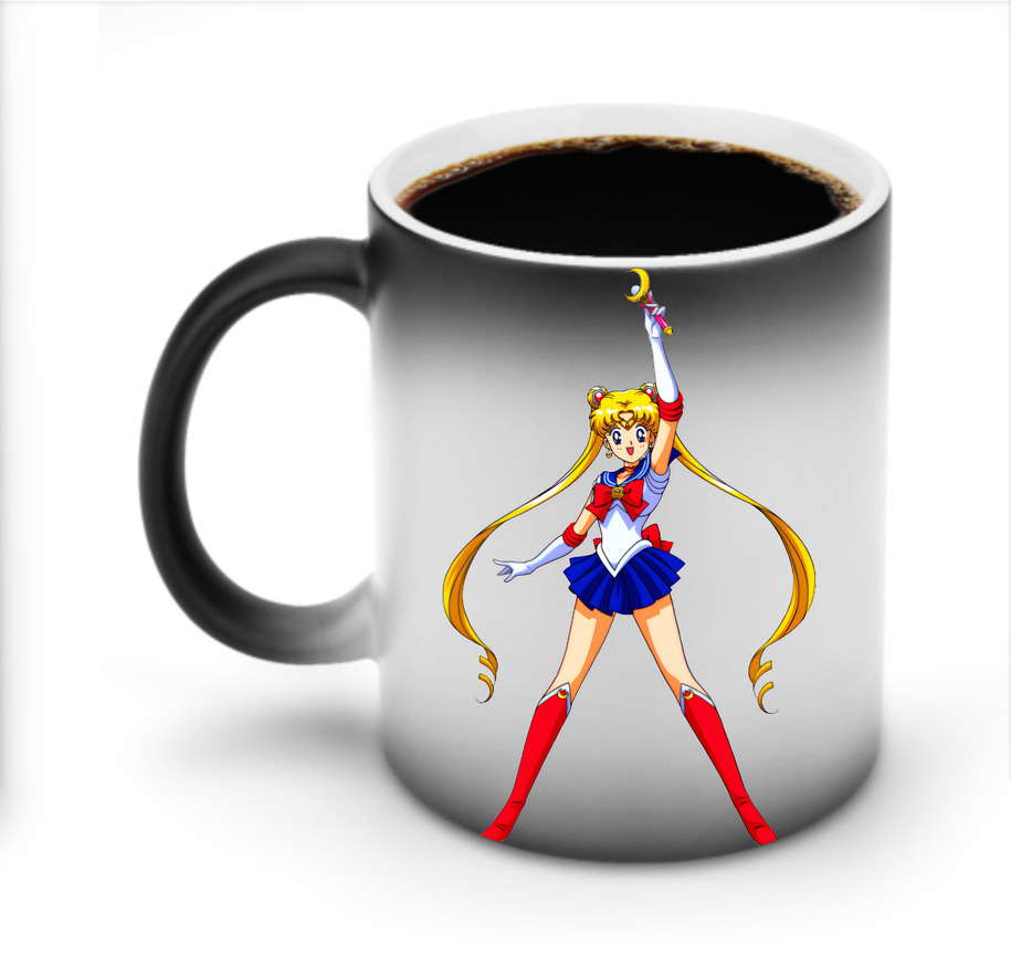 （画像用） 美少女戦士セーラームーン 月野 うさぎ つきの うさぎ Sailor Moon Tsukino Usagi 温度変色マグカップ