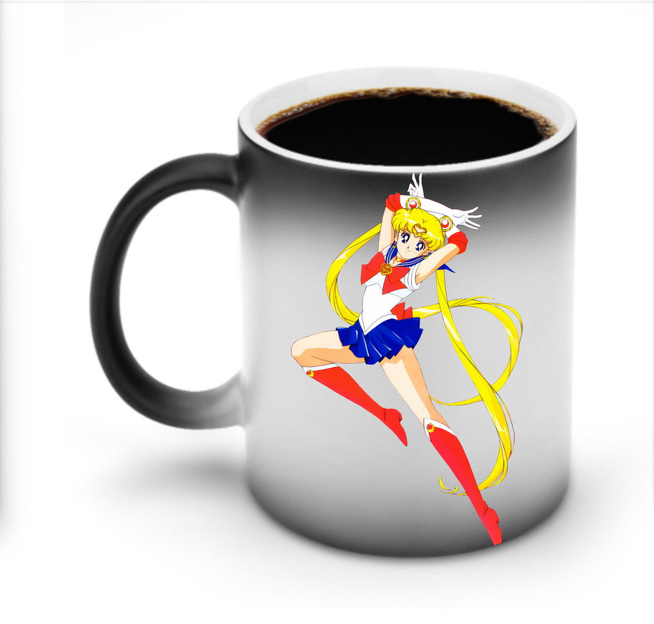 （画像用） 美少女戦士セーラームーン 月野 うさぎ つきの うさぎ Sailor Moon Tsukino Usagi 温度変色マグカップ