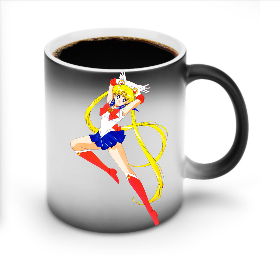 （画像用） 美少女戦士セーラームーン 月野 うさぎ つきの うさぎ Sailor Moon Tsukino Usagi 温度変色マグカップ