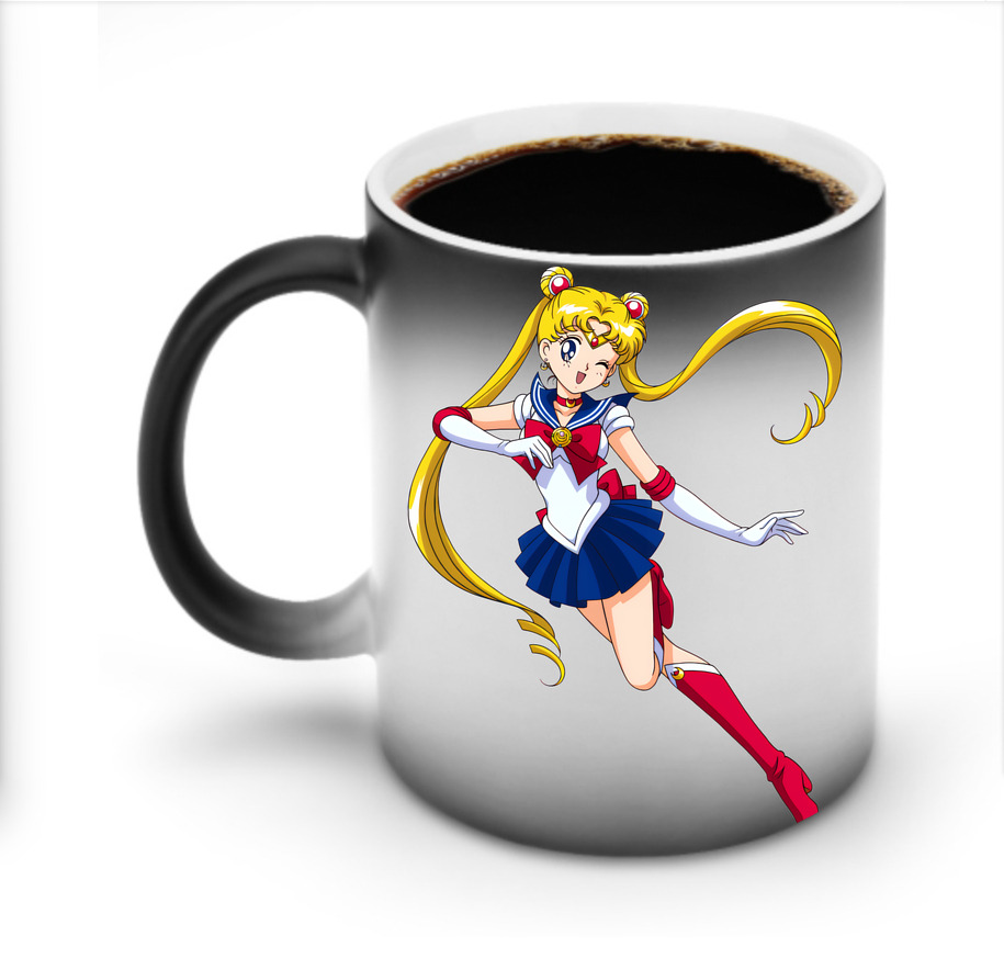 （画像用） 美少女戦士セーラームーン 月野 うさぎ つきの うさぎ Sailor Moon Tsukino Usagi 温度変色マグカップ