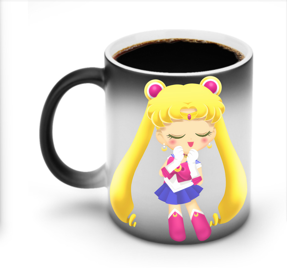 （画像用） 美少女戦士セーラームーン 月野 うさぎ つきの うさぎ Sailor Moon Tsukino Usagi 温度変色マグカップ