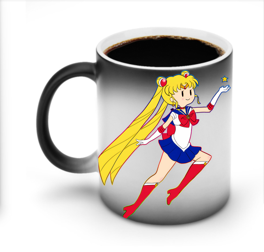 （画像用） 美少女戦士セーラームーン 月野 うさぎ つきの うさぎ Sailor Moon Tsukino Usagi 温度変色マグカップ