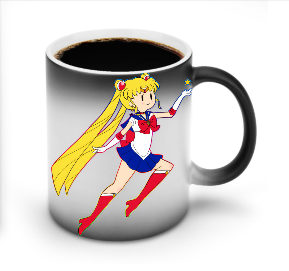 （画像用） 美少女戦士セーラームーン 月野 うさぎ つきの うさぎ Sailor Moon Tsukino Usagi 温度変色マグカップ