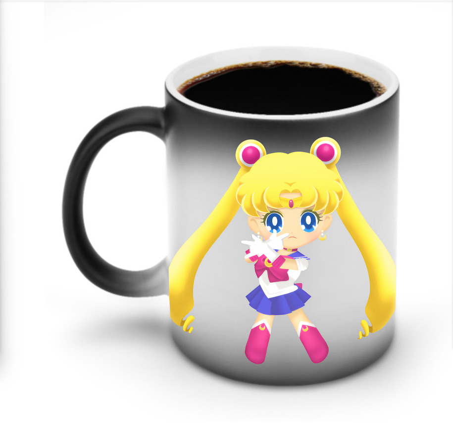 （画像用） 美少女戦士セーラームーン 月野 うさぎ つきの うさぎ Sailor Moon Tsukino Usagi 温度変色マグカップ