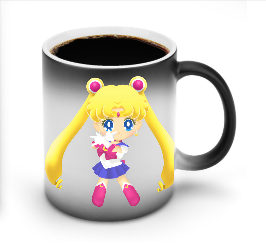 （画像用） 美少女戦士セーラームーン 月野 うさぎ つきの うさぎ Sailor Moon Tsukino Usagi 温度変色マグカップ