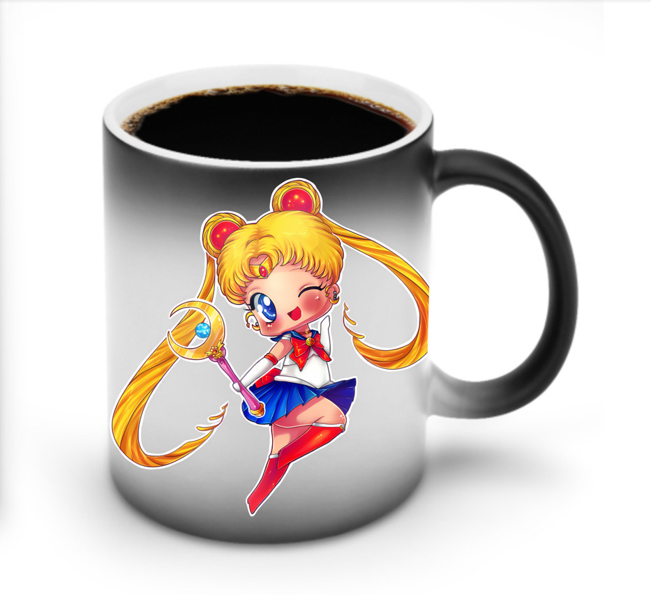 （画像用） 美少女戦士セーラームーン 月野 うさぎ つきの うさぎ Sailor Moon Tsukino Usagi 温度変色マグカップ