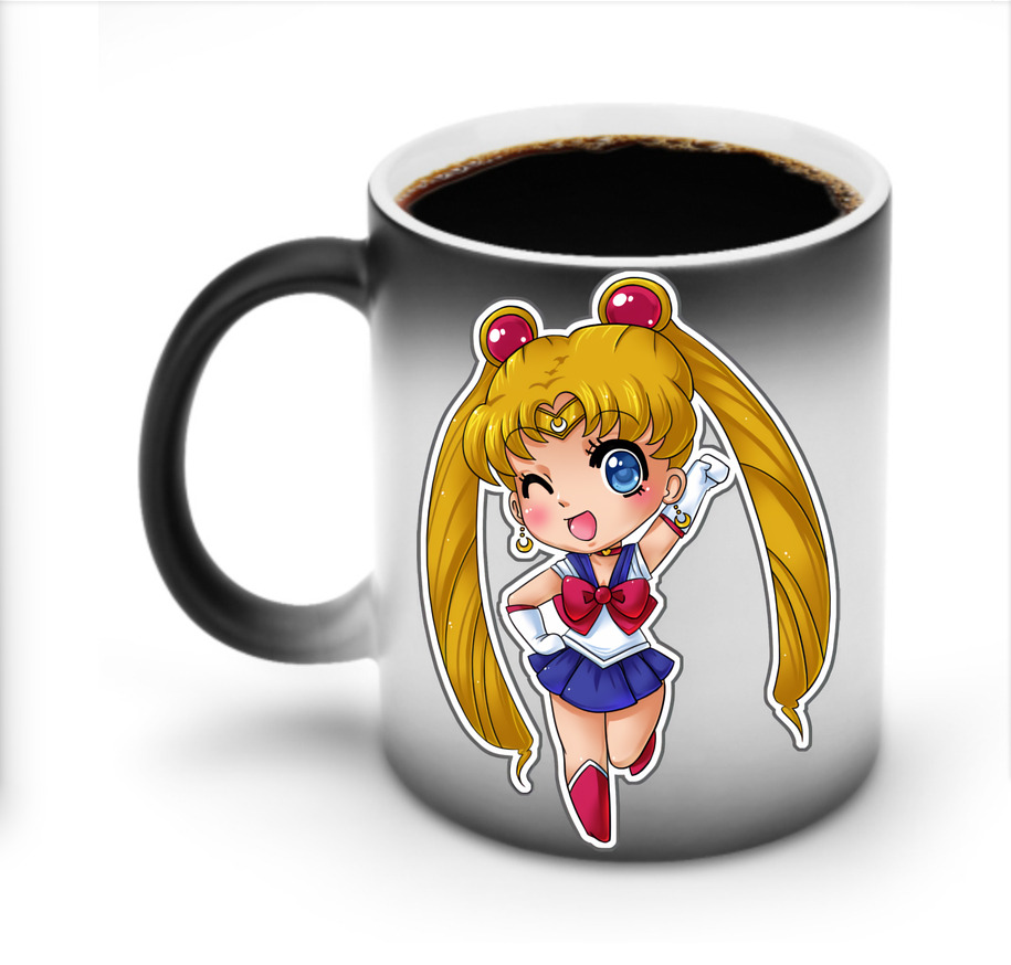（画像用） 美少女戦士セーラームーン 月野 うさぎ つきの うさぎ Sailor Moon Tsukino Usagi 温度変色マグカップ