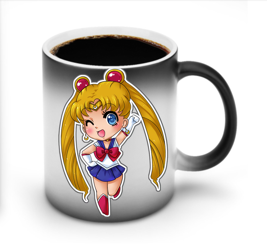 （画像用） 美少女戦士セーラームーン 月野 うさぎ つきの うさぎ Sailor Moon Tsukino Usagi 温度変色マグカップ