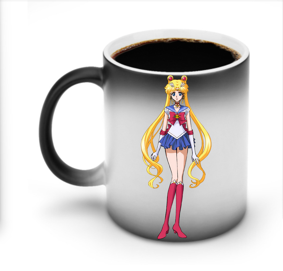 （画像用） 美少女戦士セーラームーン 月野 うさぎ つきの うさぎ Sailor Moon Tsukino Usagi 温度変色マグカップ
