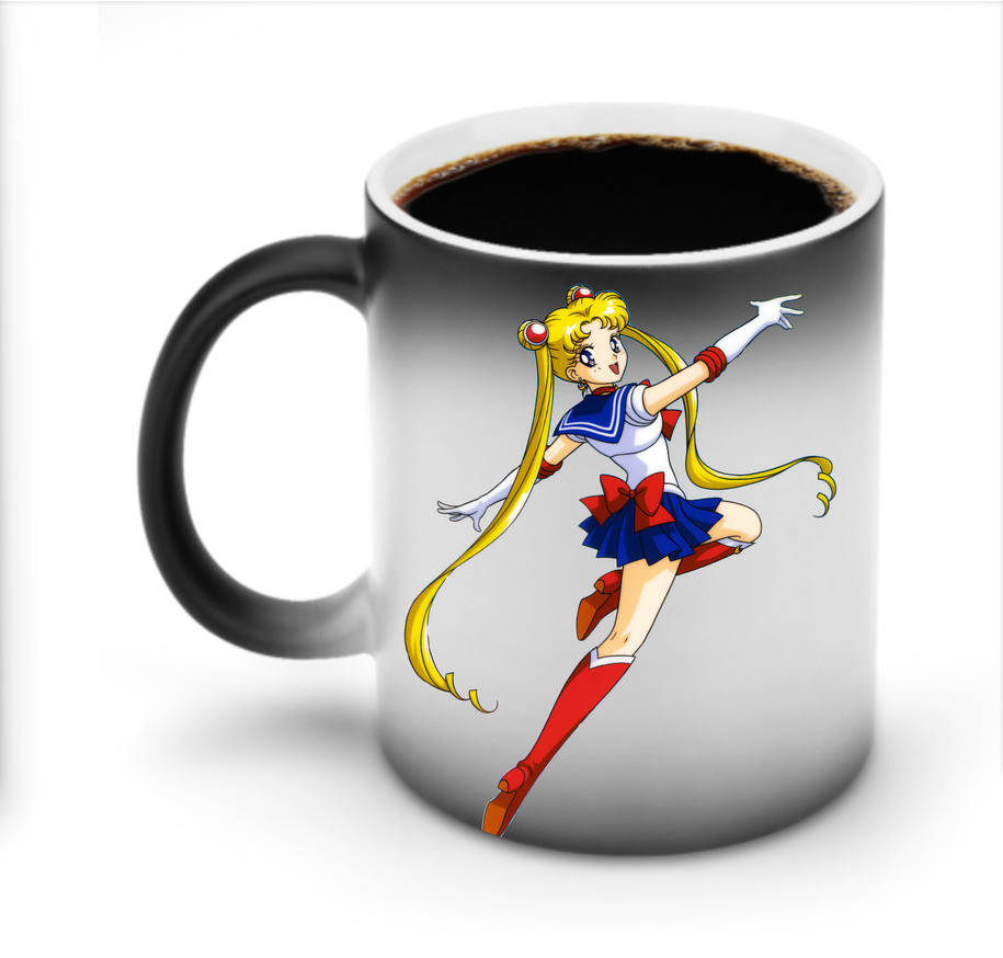 （画像用） 美少女戦士セーラームーン 月野 うさぎ つきの うさぎ Sailor Moon Tsukino Usagi 温度変色マグカップ
