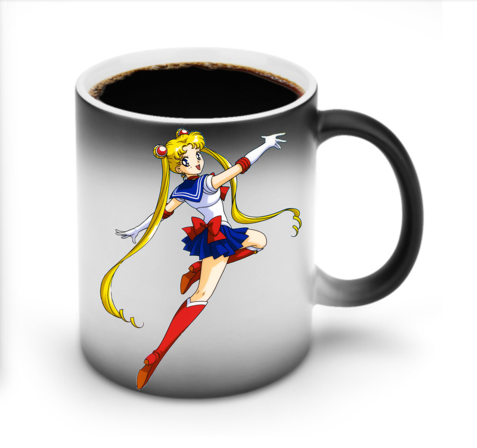 （画像用） 美少女戦士セーラームーン 月野 うさぎ つきの うさぎ Sailor Moon Tsukino Usagi 温度変色マグカップ