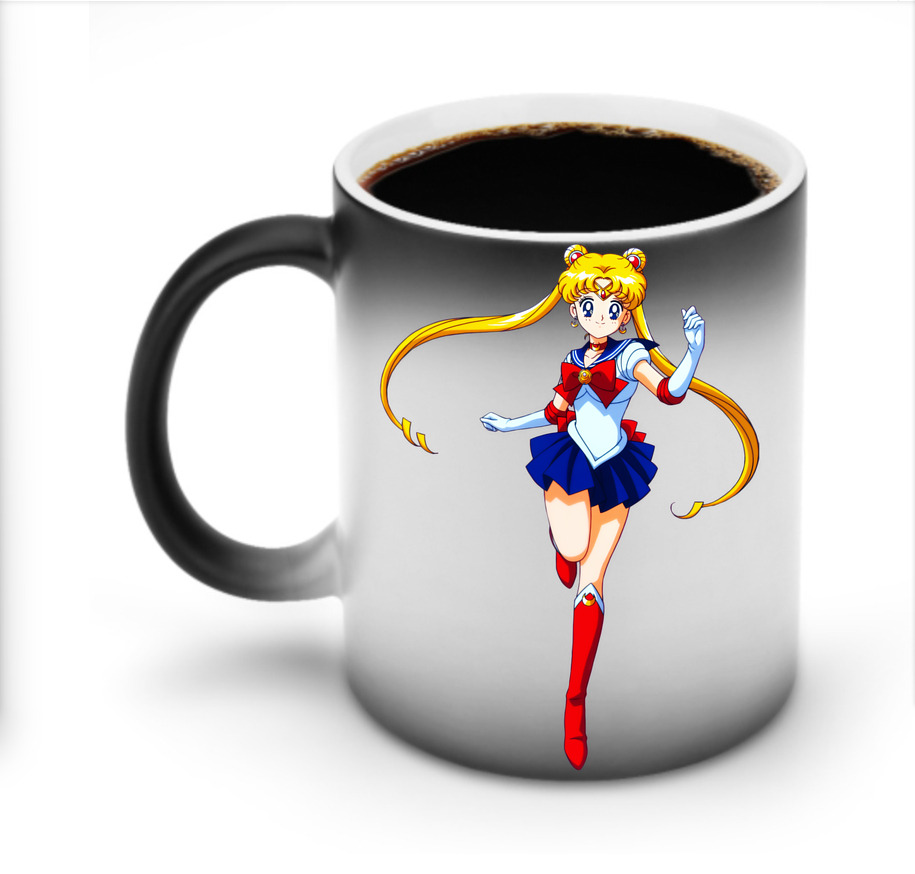 （画像用） 美少女戦士セーラームーン 月野 うさぎ つきの うさぎ Sailor Moon Tsukino Usagi 温度変色マグカップ