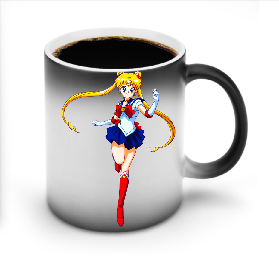 （画像用） 美少女戦士セーラームーン 月野 うさぎ つきの うさぎ Sailor Moon Tsukino Usagi 温度変色マグカップ