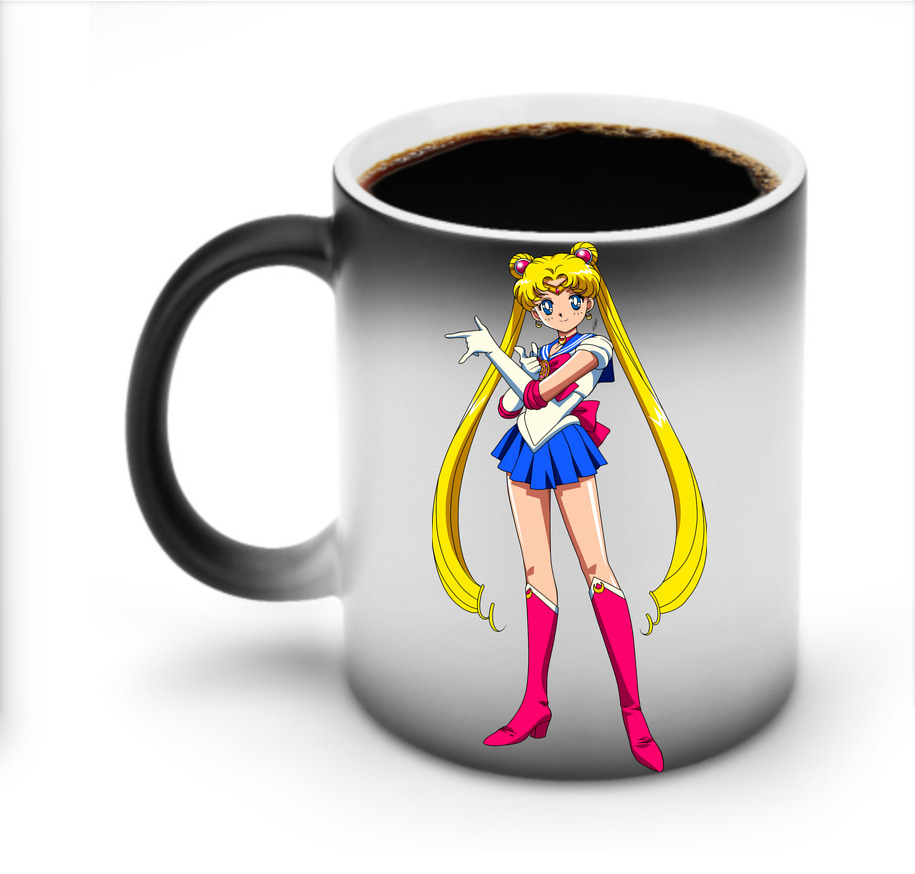 （画像用） 美少女戦士セーラームーン 月野 うさぎ つきの うさぎ Sailor Moon Tsukino Usagi 温度変色マグカップ