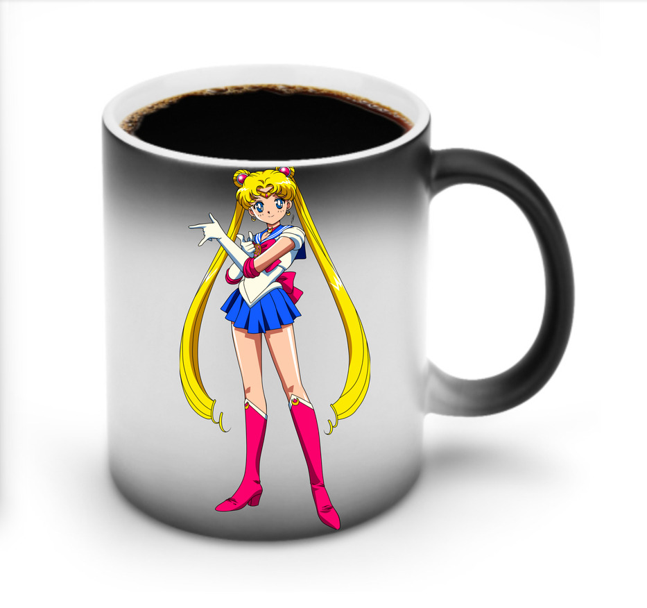 （画像用） 美少女戦士セーラームーン 月野 うさぎ つきの うさぎ Sailor Moon Tsukino Usagi 温度変色マグカップ