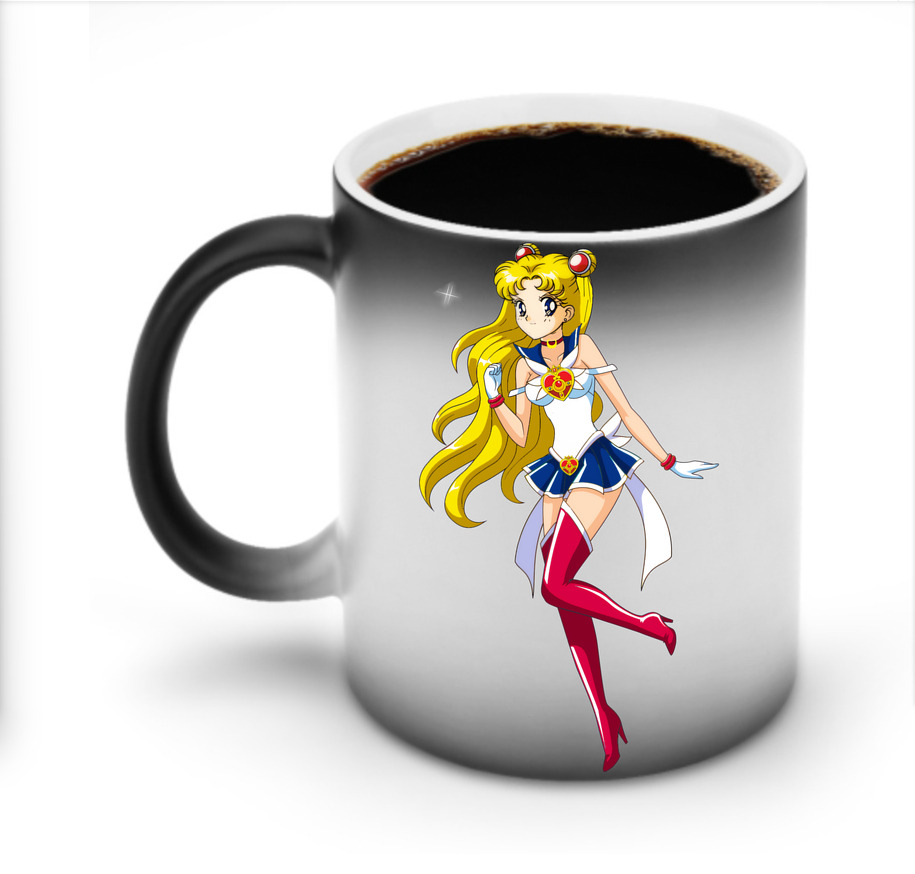 （画像用） 美少女戦士セーラームーン 月野 うさぎ つきの うさぎ Sailor Moon Tsukino Usagi 温度変色マグカップ