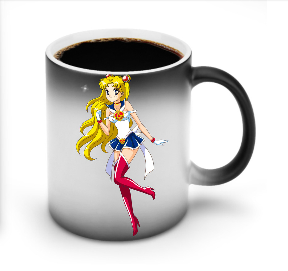 （画像用） 美少女戦士セーラームーン 月野 うさぎ つきの うさぎ Sailor Moon Tsukino Usagi 温度変色マグカップ