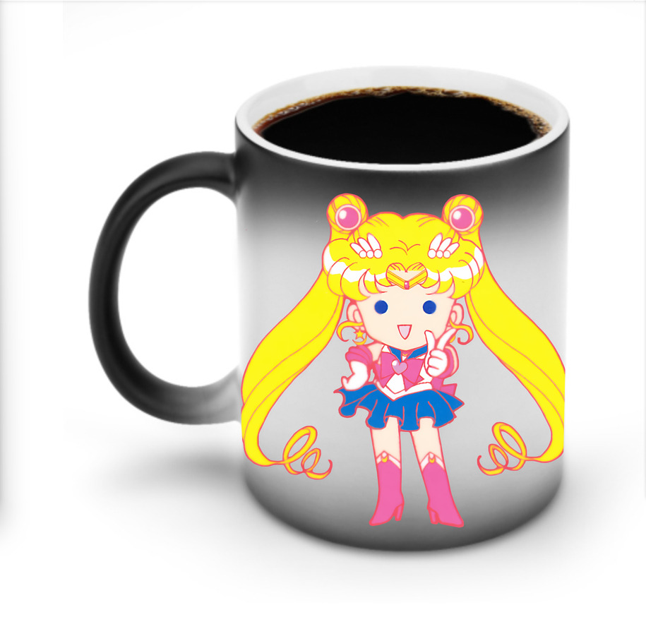 （画像用） 美少女戦士セーラームーン 月野 うさぎ つきの うさぎ Sailor Moon Tsukino Usagi 温度変色マグカップ