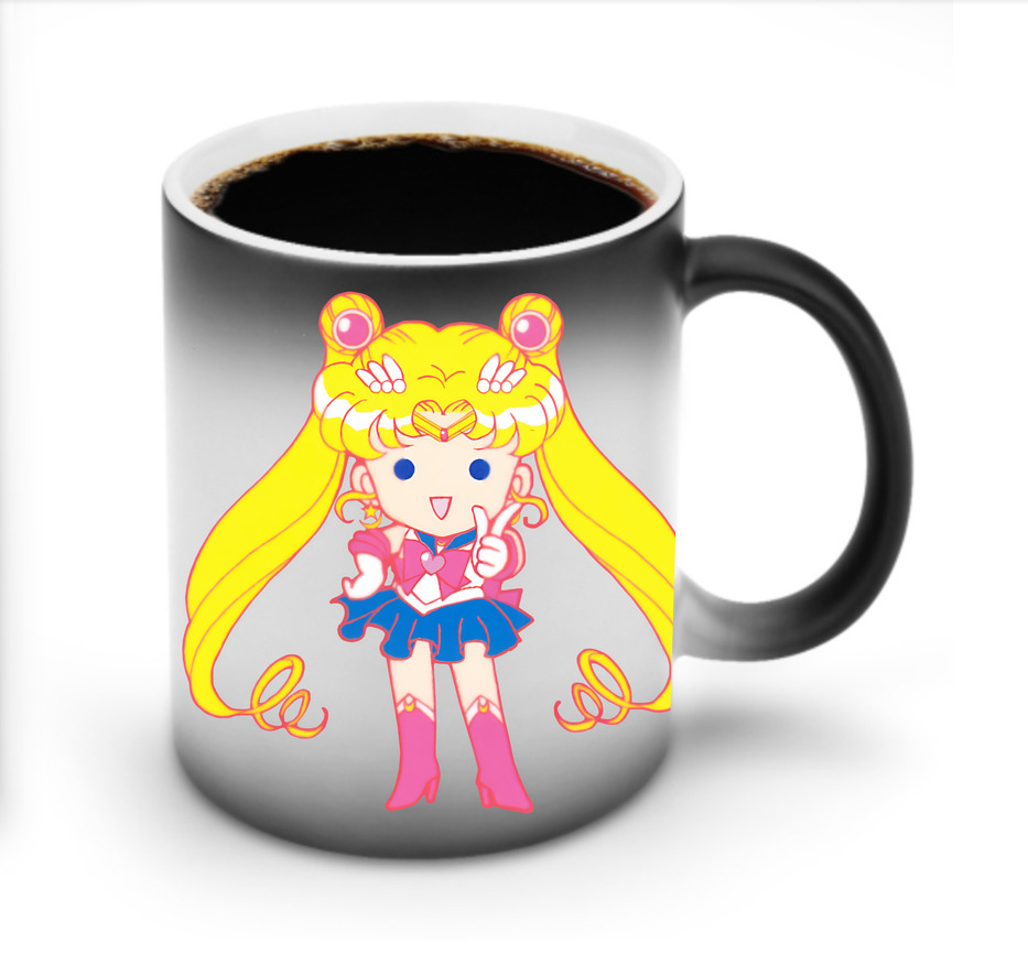 （画像用） 美少女戦士セーラームーン 月野 うさぎ つきの うさぎ Sailor Moon Tsukino Usagi 温度変色マグカップ