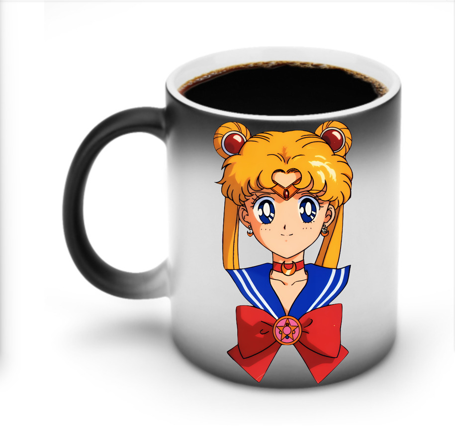 （画像用） 美少女戦士セーラームーン 月野 うさぎ つきの うさぎ Sailor Moon Tsukino Usagi 温度変色マグカップ