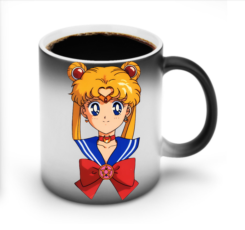 （画像用） 美少女戦士セーラームーン 月野 うさぎ つきの うさぎ Sailor Moon Tsukino Usagi 温度変色マグカップ