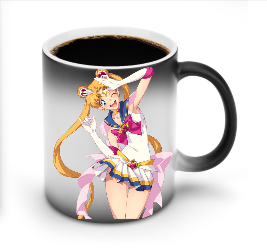 （画像用） 美少女戦士セーラームーン 月野 うさぎ つきの うさぎ Sailor Moon Tsukino Usagi 温度変色マグカップ
