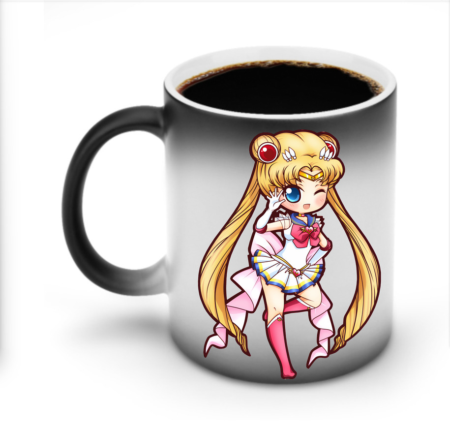（画像用） 美少女戦士セーラームーン 月野 うさぎ つきの うさぎ Sailor Moon Tsukino Usagi 温度変色マグカップ