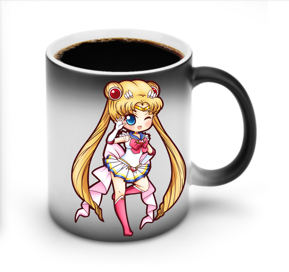 （画像用） 美少女戦士セーラームーン 月野 うさぎ つきの うさぎ Sailor Moon Tsukino Usagi 温度変色マグカップ