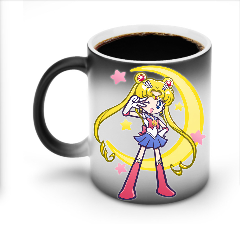 （画像用） 美少女戦士セーラームーン 月野 うさぎ つきの うさぎ Sailor Moon Tsukino Usagi 温度変色マグカップ