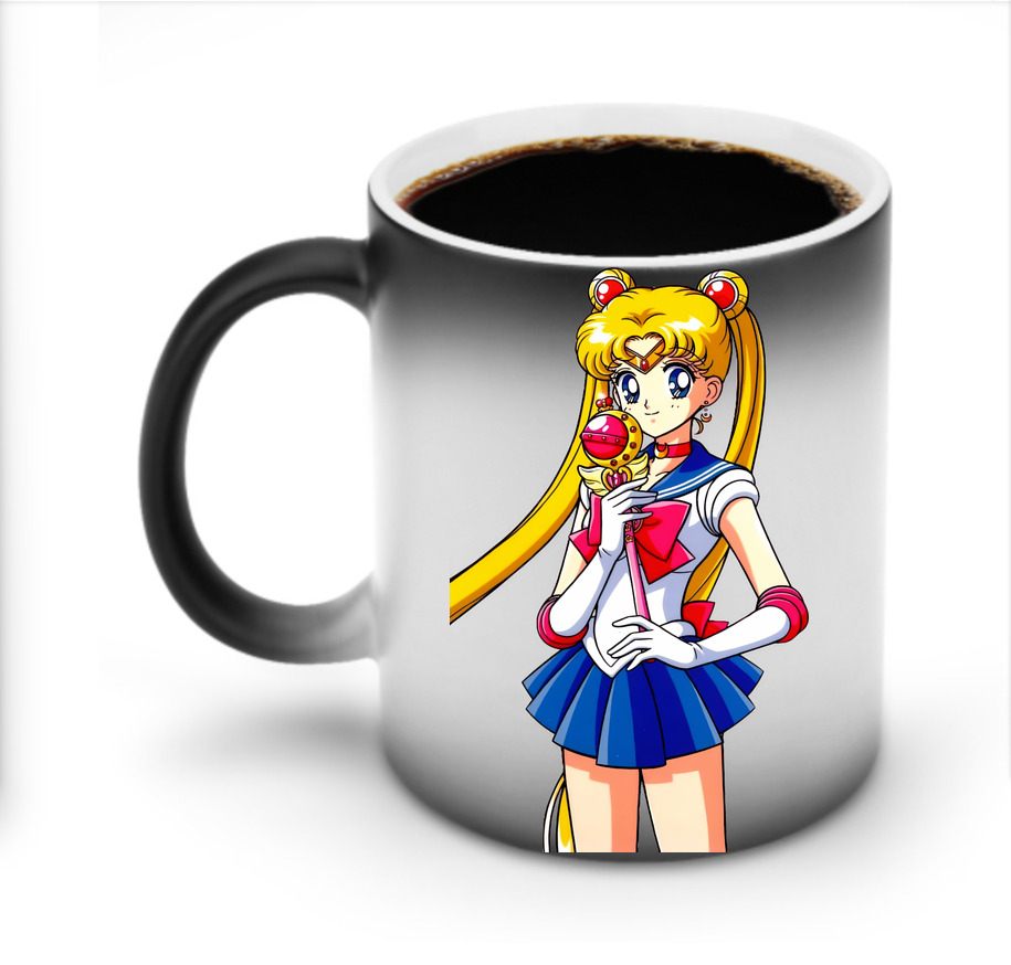 （画像用） 美少女戦士セーラームーン 月野 うさぎ つきの うさぎ Sailor Moon Tsukino Usagi 温度変色マグカップ