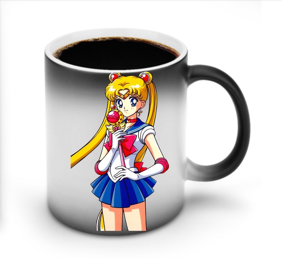 （画像用） 美少女戦士セーラームーン 月野 うさぎ つきの うさぎ Sailor Moon Tsukino Usagi 温度変色マグカップ