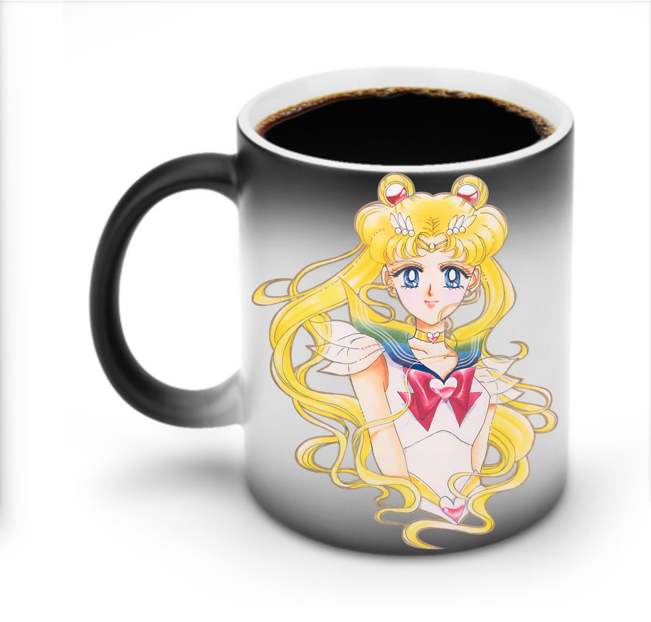 （画像用） 美少女戦士セーラームーン 月野 うさぎ つきの うさぎ Sailor Moon Tsukino Usagi 温度変色マグカップ