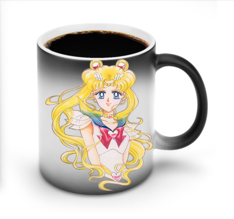（画像用） 美少女戦士セーラームーン 月野 うさぎ つきの うさぎ Sailor Moon Tsukino Usagi 温度変色マグカップ