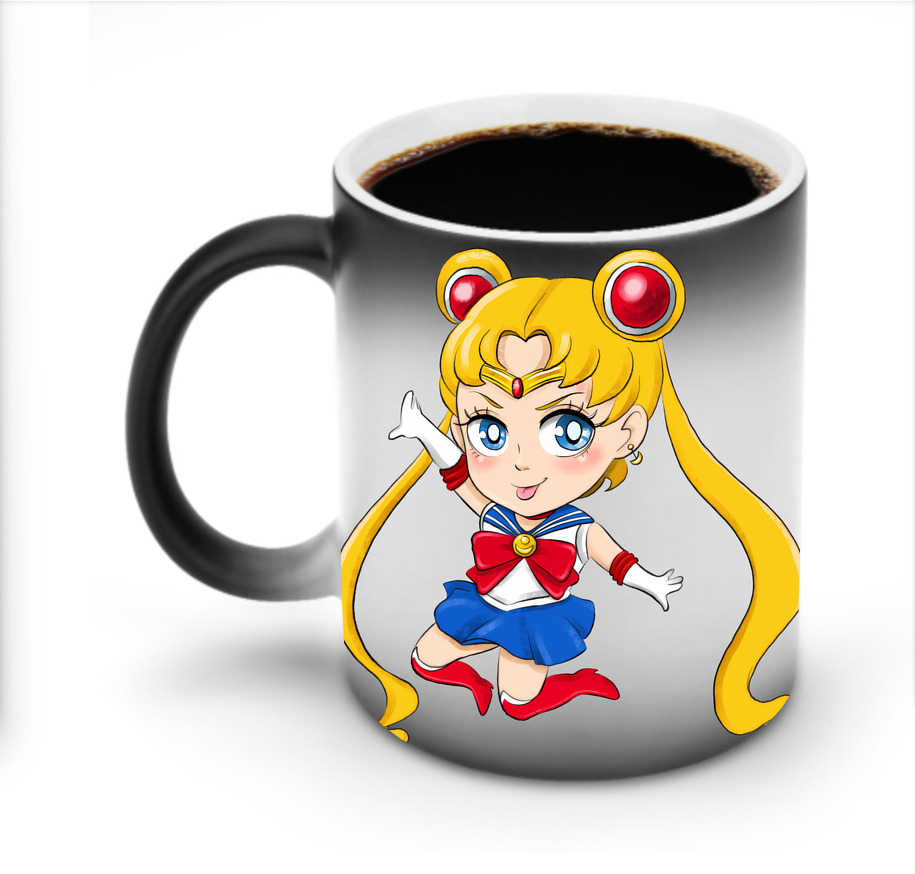 （画像用） 美少女戦士セーラームーン 月野 うさぎ つきの うさぎ Sailor Moon Tsukino Usagi 温度変色マグカップ