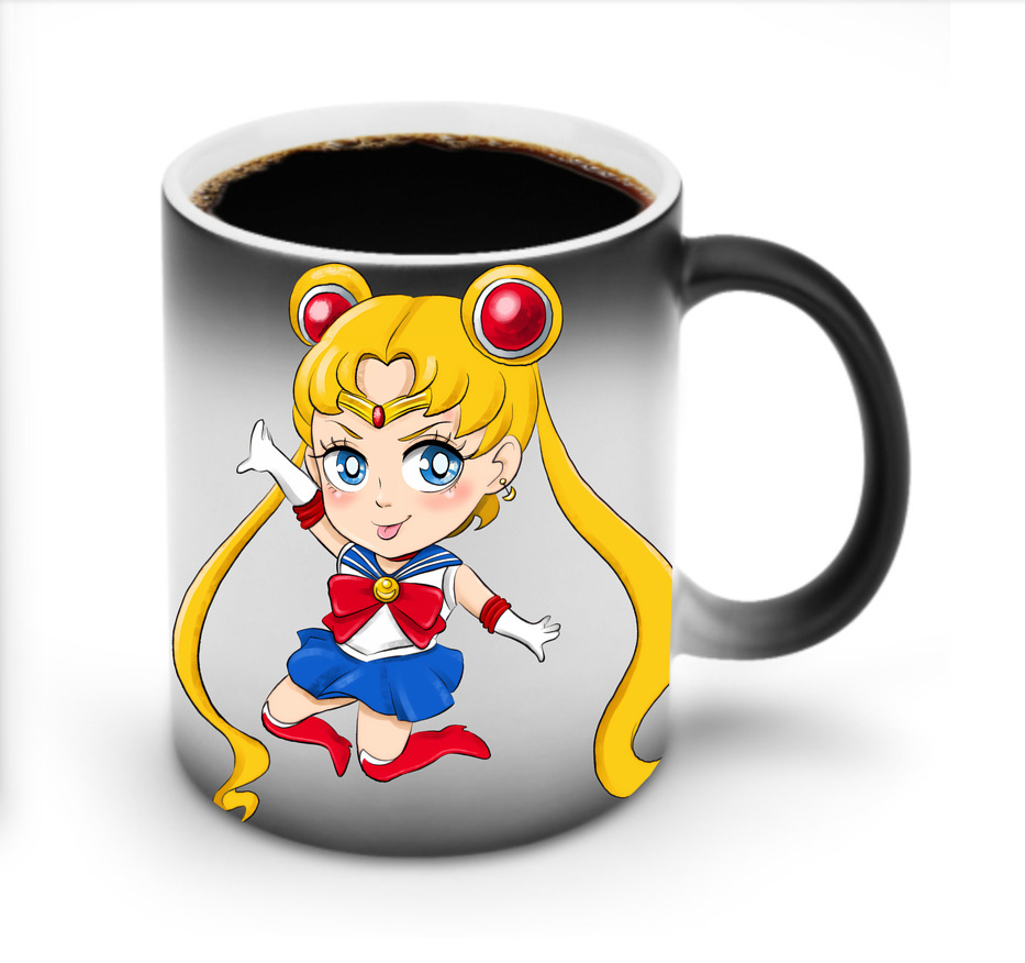 （画像用） 美少女戦士セーラームーン 月野 うさぎ つきの うさぎ Sailor Moon Tsukino Usagi 温度変色マグカップ