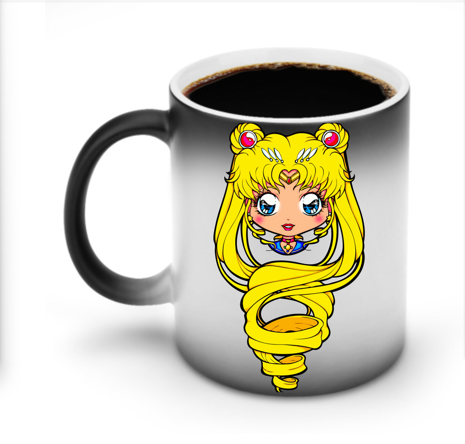 （画像用） 美少女戦士セーラームーン 月野 うさぎ つきの うさぎ Sailor Moon Tsukino Usagi 温度変色マグカップ