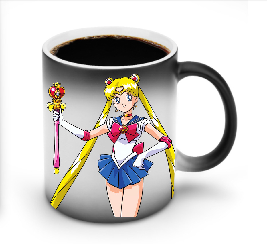 （画像用） 美少女戦士セーラームーン 月野 うさぎ つきの うさぎ Sailor Moon Tsukino Usagi 温度変色マグカップ