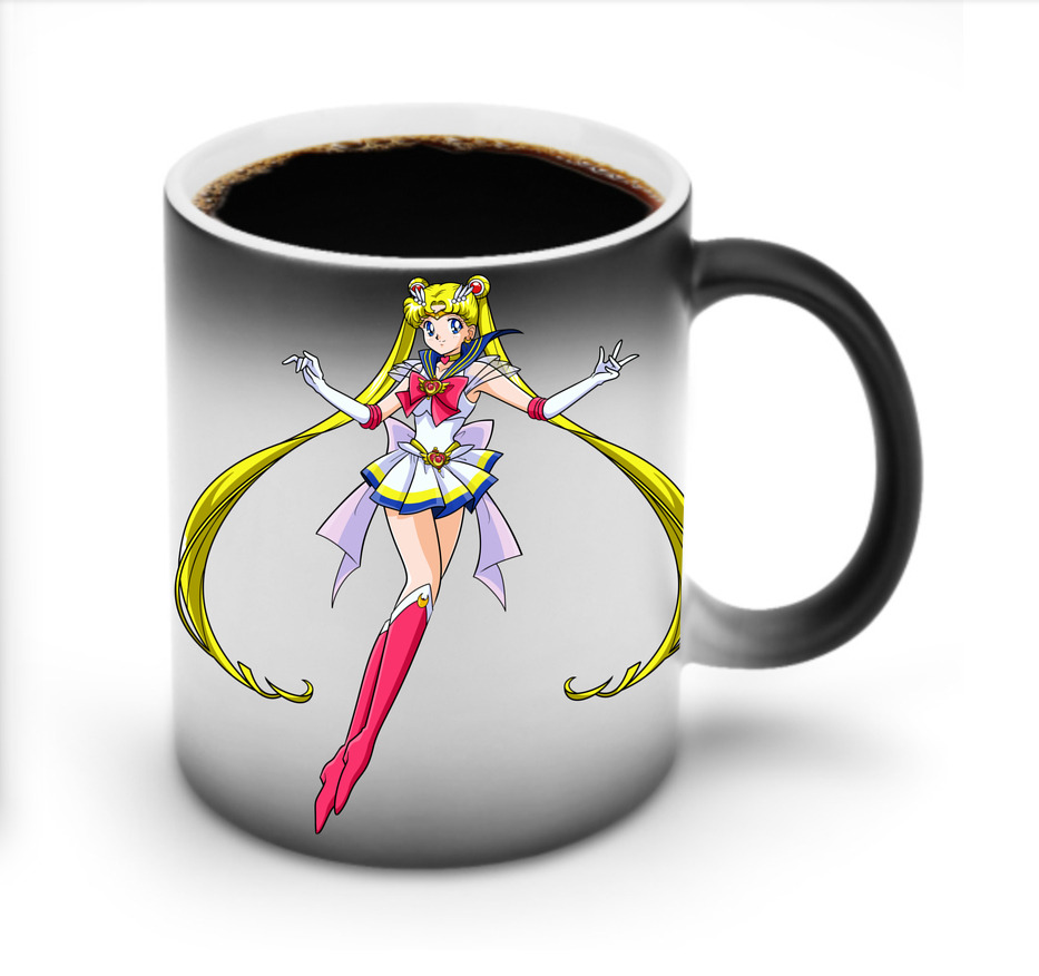 （画像用） 美少女戦士セーラームーン 月野 うさぎ つきの うさぎ Sailor Moon Tsukino Usagi 温度変色マグカップ